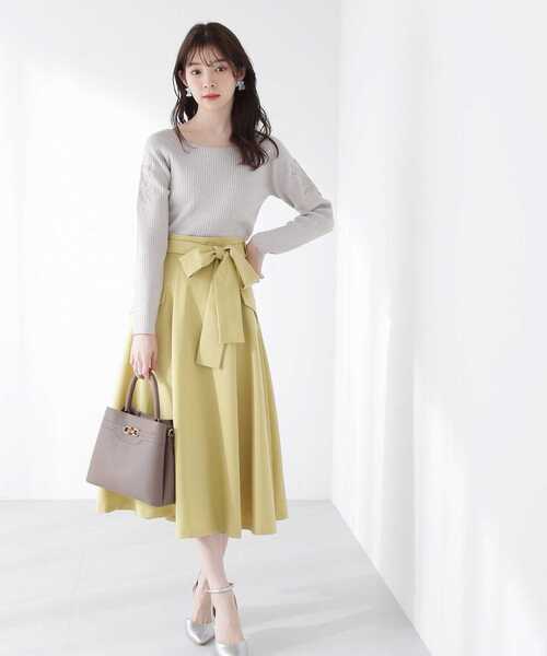 PROPORTION BODY DRESSING(プロポーションボディドレッシング)の「ワークポケットタックスカート / 1213120208(スカート・レディース・ベージュ/パープル/イエロー・SMALL/MEDIUM/X-SMALL)」の10枚目の写真