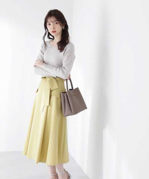 PROPORTION BODY DRESSING(プロポーションボディドレッシング)の「ワークポケットタックスカート / 1213120208(スカート・レディース・ベージュ/パープル/イエロー・SMALL/MEDIUM/X-SMALL)」の11枚目の写真