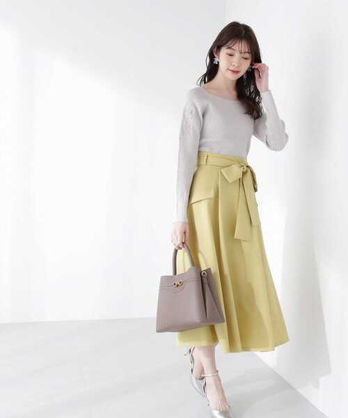 PROPORTION BODY DRESSING(プロポーションボディドレッシング)の「ワークポケットタックスカート / 1213120208(スカート・レディース・ベージュ/パープル/イエロー・SMALL/MEDIUM/X-SMALL)」の12枚目の写真