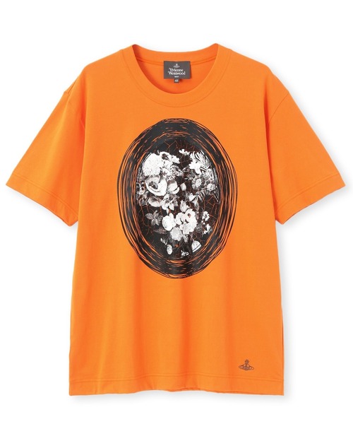 “CRACKED FLORAL FRAME” リラックスＴシャツ【139043 5113】