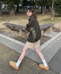 ナイロン脇切替アノラック