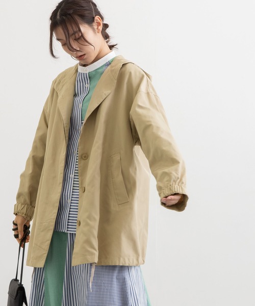 POU DOU DOU(プードゥドゥ)の「マウンテンパーカー(マウンテンパーカー・レディース・カーキ/ブラック/ベージュ・3)」の4枚目の写真