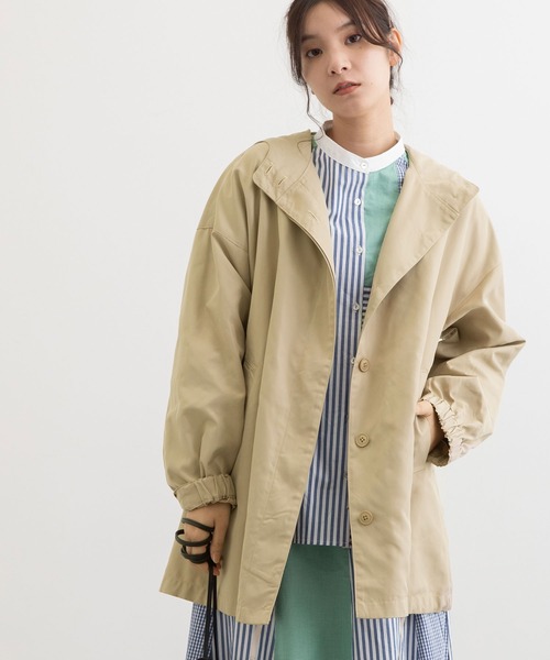 POU DOU DOU(プードゥドゥ)の「マウンテンパーカー(マウンテンパーカー・レディース・カーキ/ブラック/ベージュ・3)」の6枚目の写真