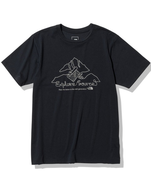 THE NORTH FACE(ザノースフェイス)の「THE NORTH FACE/ザ・ノース・フェイス S/S ES MOUNTAIN TEE 半袖Tシャツ UVケア/抗菌防臭 NT32393(Tシャツ/カットソー・メンズ・ネイビー/ブルー/ブラック/ホワイト・M/L/XL)」の3枚目の写真