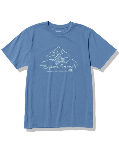 THE NORTH FACE(ザノースフェイス)の「THE NORTH FACE/ザ・ノース・フェイス S/S ES MOUNTAIN TEE 半袖Tシャツ UVケア/抗菌防臭 NT32393(Tシャツ/カットソー・メンズ・ネイビー/ブルー/ブラック/ホワイト・M/L/XL)」の4枚目の写真