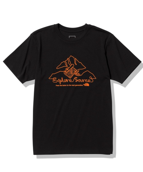 THE NORTH FACE(ザノースフェイス)の「THE NORTH FACE/ザ・ノース・フェイス S/S ES MOUNTAIN TEE 半袖Tシャツ UVケア/抗菌防臭 NT32393(Tシャツ/カットソー・メンズ・ネイビー/ブルー/ブラック/ホワイト・M/L/XL)」の2枚目の写真