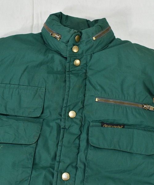 VINTAGE（ヴィンテージ）の「【ヴィンテージ古着】80s AeRodRome ダウンベスト（ダウンベスト・レディース・グリーン・LARGE）」の8枚目の写真