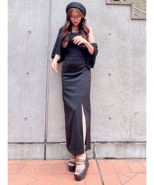 RESEXXY（リゼクシー）の「クリアレンズメガネ（メガネ・レディース・ブラウン/ブラック・FREE）」の5枚目の写真