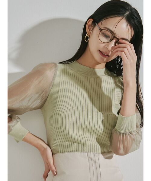 RESEXXY（リゼクシー）の「クリアレンズメガネ（メガネ・レディース・ブラウン/ブラック・FREE）」の9枚目の写真