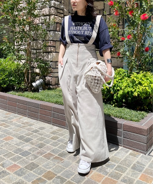 Meli rich(メリーリッチ)の「ロゴプリントTシャツ(Tシャツ/カットソー・レディース・ホワイト×ネイビー/ホワイト×ピンク/ピンク/ネイビー・MEDIUM)」の16枚目の写真