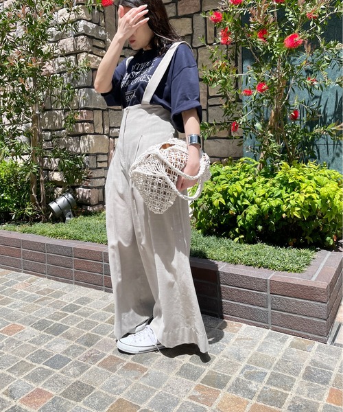 Meli rich(メリーリッチ)の「ロゴプリントTシャツ(Tシャツ/カットソー・レディース・ホワイト×ネイビー/ホワイト×ピンク/ピンク/ネイビー・MEDIUM)」の18枚目の写真