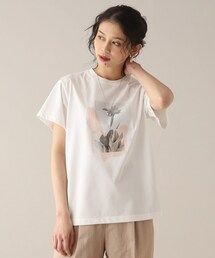 UNTITLED（アンタイトル）の「◆【洗濯機で洗える】アートプリントフォトTシャツ（Tシャツ/カットソー・レディース）」