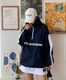 Dalfwin | 2023SS  BACKロゴハーフジップトラックジャケットブルゾン(ブルゾン)