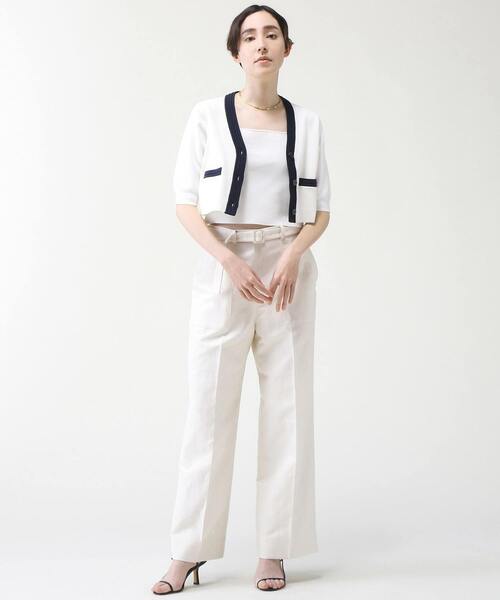 martinique（マルティニーク）の「martinique/サマーツイードストレートパンツ（その他パンツ・レディース・ホワイト/ピンク/ベージュ・1/2）」の10枚目の写真