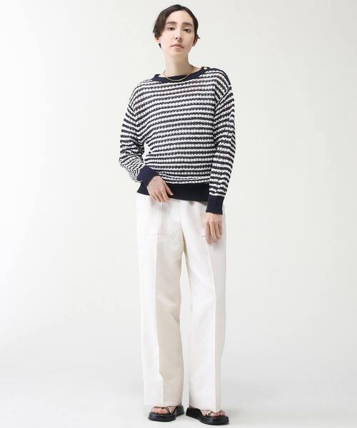 martinique（マルティニーク）の「martinique/サマーツイードストレートパンツ（その他パンツ・レディース・ホワイト/ピンク/ベージュ・1/2）」の12枚目の写真