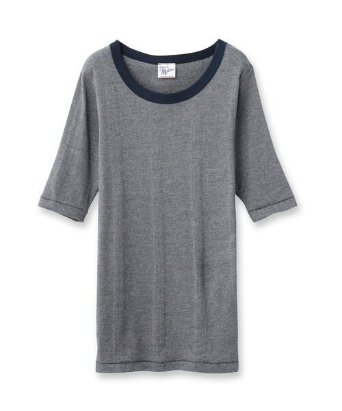 MILLER(ミラー)の「◆Robert P. Miller(ロバートピーミラー) パネルリブハーフスリーブTシャツ(Tシャツ/カットソー・レディース・グリーン系その他5/ホワイト系5/グレー系4・00)」の2枚目の写真