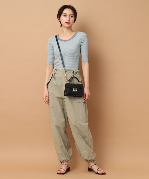 MILLER(ミラー)の「◆Robert P. Miller(ロバートピーミラー) パネルリブハーフスリーブTシャツ(Tシャツ/カットソー・レディース・グリーン系その他5/ホワイト系5/グレー系4・00)」の9枚目の写真