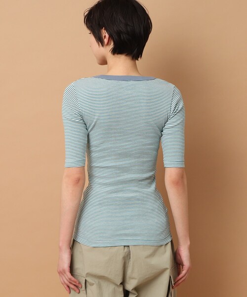 MILLER(ミラー)の「◆Robert P. Miller(ロバートピーミラー) パネルリブハーフスリーブTシャツ(Tシャツ/カットソー・レディース・グリーン系その他5/ホワイト系5/グレー系4・00)」の12枚目の写真