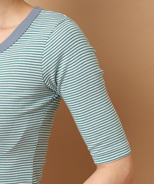 MILLER(ミラー)の「◆Robert P. Miller(ロバートピーミラー) パネルリブハーフスリーブTシャツ(Tシャツ/カットソー・レディース・グリーン系その他5/ホワイト系5/グレー系4・00)」の14枚目の写真