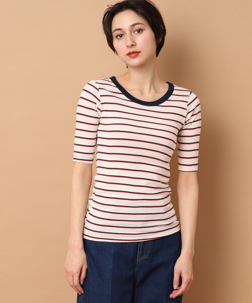 MILLER(ミラー)の「◆Robert P. Miller(ロバートピーミラー) パネルリブハーフスリーブTシャツ(Tシャツ/カットソー・レディース・グリーン系その他5/ホワイト系5/グレー系4・00)」の19枚目の写真