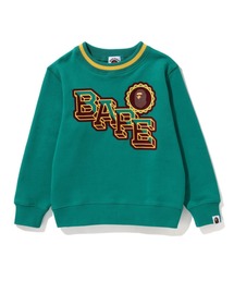 A BATHING APE（アベイシングエイプ）の「BAPE APE HEAD EMBLEM CREWNECK K（スウェット・キッズ）」