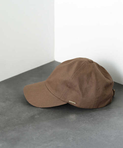 NATURAL BEAUTY BASIC（ナチュラルビューティーベーシック）の「ベーシックツイルキャップ（キャップ・レディース・オフホワイト/ブラウン/ベージュ・FREE）」の7枚目の写真
