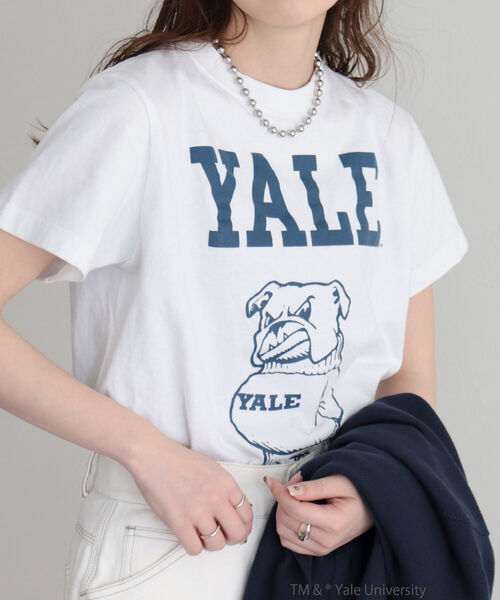 fredy emue(フレディエミュ)の「カレッジTシャツ(Tシャツ/カットソー・レディース・オフホワイト/ホワイト系その他2/ホワイト系その他3・M)」の4枚目の写真