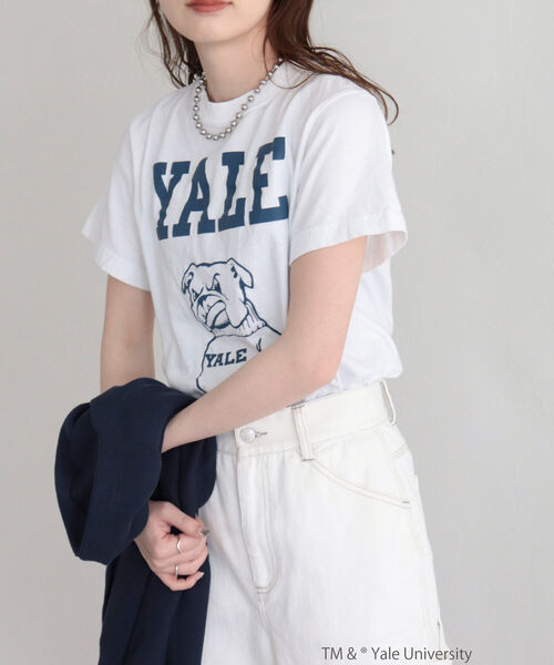 fredy emue(フレディエミュ)の「カレッジTシャツ(Tシャツ/カットソー・レディース・オフホワイト/ホワイト系その他2/ホワイト系その他3・M)」の6枚目の写真