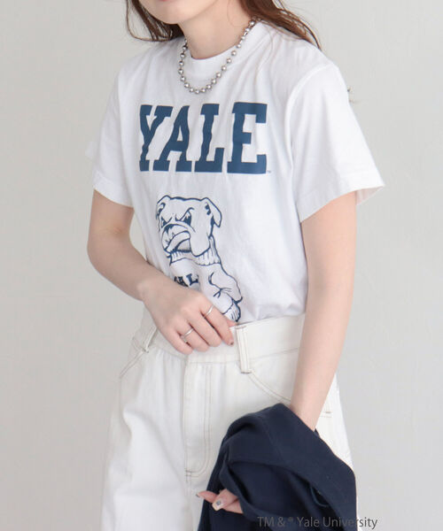 fredy emue(フレディエミュ)の「カレッジTシャツ(Tシャツ/カットソー・レディース・オフホワイト/ホワイト系その他2/ホワイト系その他3・M)」の8枚目の写真