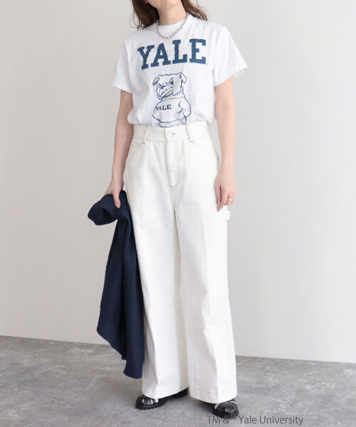 fredy emue(フレディエミュ)の「カレッジTシャツ(Tシャツ/カットソー・レディース・オフホワイト/ホワイト系その他2/ホワイト系その他3・M)」の9枚目の写真