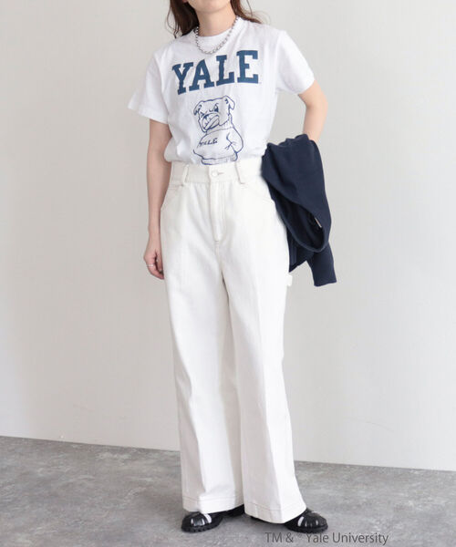 fredy emue(フレディエミュ)の「カレッジTシャツ(Tシャツ/カットソー・レディース・オフホワイト/ホワイト系その他2/ホワイト系その他3・M)」の10枚目の写真