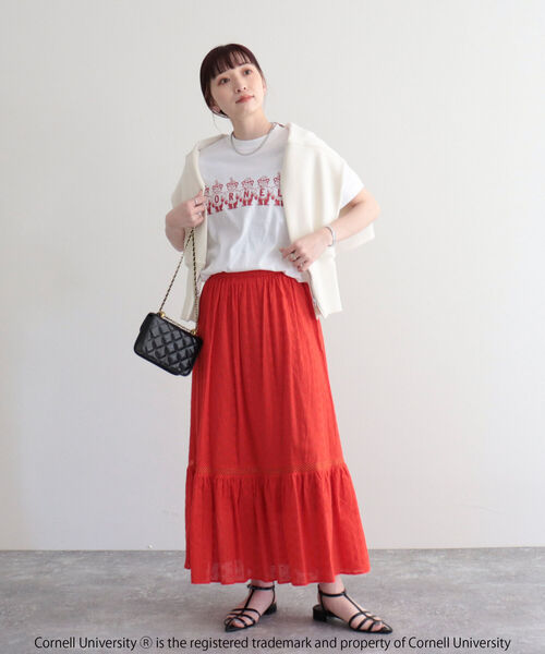 fredy emue(フレディエミュ)の「カレッジTシャツ(Tシャツ/カットソー・レディース・オフホワイト/ホワイト系その他2/ホワイト系その他3・M)」の16枚目の写真