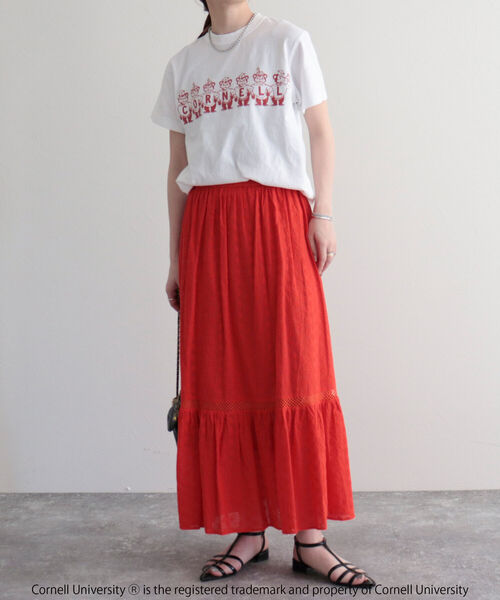 fredy emue(フレディエミュ)の「カレッジTシャツ(Tシャツ/カットソー・レディース・オフホワイト/ホワイト系その他2/ホワイト系その他3・M)」の20枚目の写真