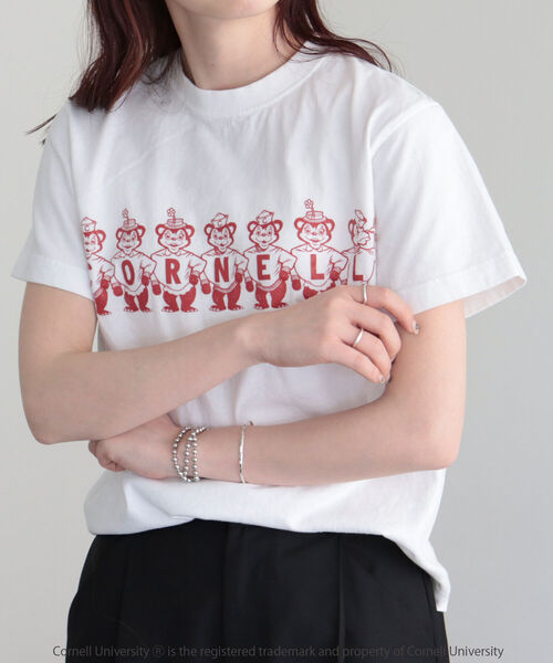 fredy emue(フレディエミュ)の「カレッジTシャツ(Tシャツ/カットソー・レディース・オフホワイト/ホワイト系その他2/ホワイト系その他3・M)」の21枚目の写真