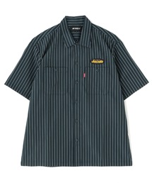 AVIREX | 【直営店限定】SHORTSLEEVE STRIPE WORK SHIRT / ストライプ ワークシャツ / AVIREX / アヴィレックス(シャツ/ブラウス)