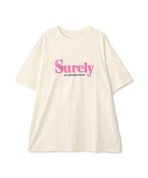 FREE'S MART(フリーズマート)の「◆発泡ロゴプリントビッグTシャツ(Tシャツ/カットソー・レディース・ホワイト/ベージュ/パープル・FREE)」の2枚目の写真