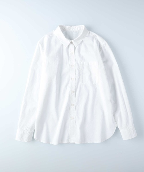 BACK NUMBER（バックナンバー）の「【BACK NUMBER】ライトポプリン長袖シャツ（シャツ/ブラウス・レディース・グリーン/サックスブルー/ピンク/イエロー/オフホワイト・M/L）」の20枚目の写真