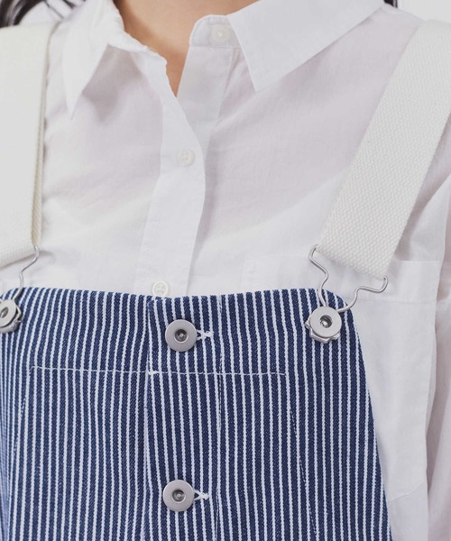 BACK NUMBER（バックナンバー）の「【BACK NUMBER】ライトポプリン長袖シャツ（シャツ/ブラウス・レディース・グリーン/サックスブルー/ピンク/イエロー/オフホワイト・M/L）」の7枚目の写真