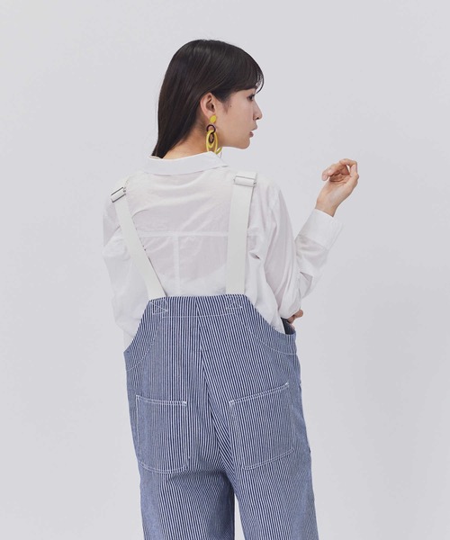 BACK NUMBER（バックナンバー）の「【BACK NUMBER】ライトポプリン長袖シャツ（シャツ/ブラウス・レディース・グリーン/サックスブルー/ピンク/イエロー/オフホワイト・M/L）」の6枚目の写真