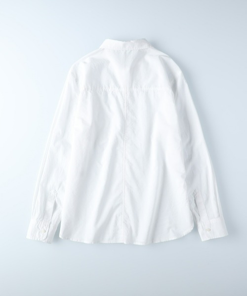 BACK NUMBER（バックナンバー）の「【BACK NUMBER】ライトポプリン長袖シャツ（シャツ/ブラウス・レディース・グリーン/サックスブルー/ピンク/イエロー/オフホワイト・M/L）」の21枚目の写真