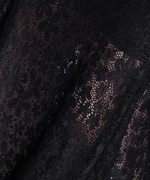 A de a.v.v（アードアー・ヴェ・ヴェ）の「（SETUP対応）ウエストリボンレースドッキングマーメイドスカート（スカート・レディース・ブラック/アイボリー・SMALL/MEDIUM）」の13枚目の写真