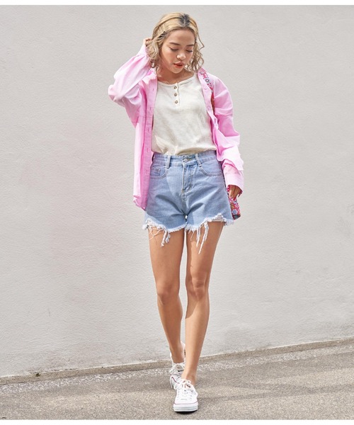 anap mimpi（アナップミンピ）の「前後2WAYワッフルタンクトップ（タンクトップ・レディース・キナリ/アイボリー/ブラック/ミント・FREE）」の11枚目の写真