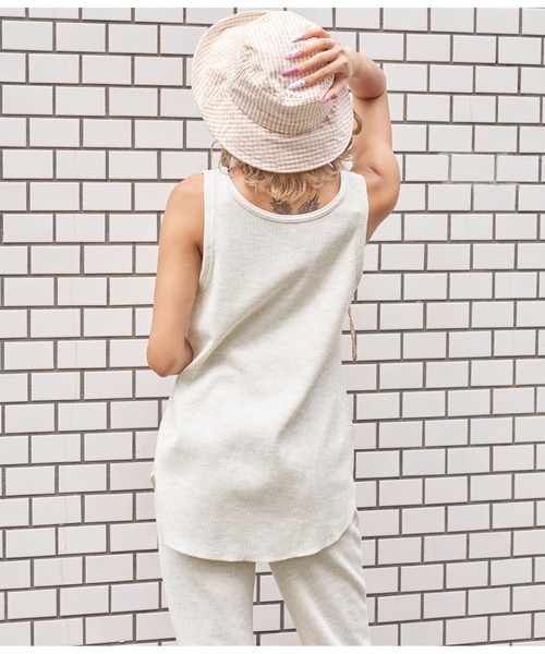 anap mimpi（アナップミンピ）の「前後2WAYワッフルタンクトップ（タンクトップ・レディース・キナリ/アイボリー/ブラック/ミント・FREE）」の9枚目の写真