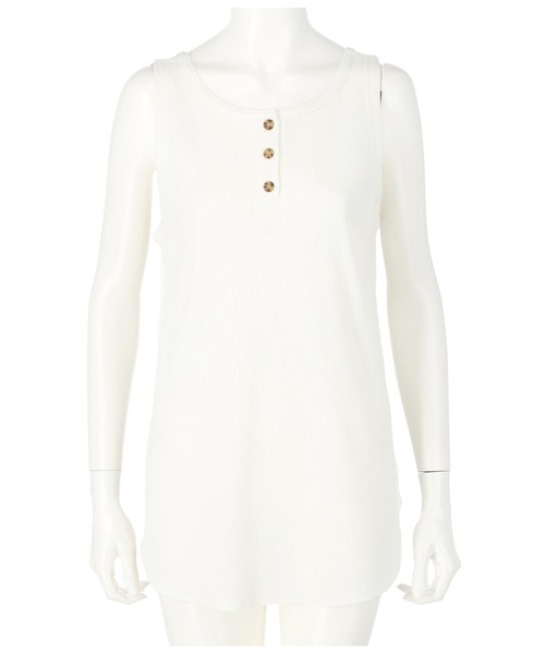 anap mimpi（アナップミンピ）の「前後2WAYワッフルタンクトップ（タンクトップ・レディース・キナリ/アイボリー/ブラック/ミント・FREE）」の15枚目の写真