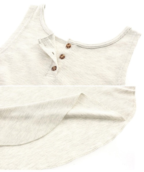 anap mimpi（アナップミンピ）の「前後2WAYワッフルタンクトップ（タンクトップ・レディース・キナリ/アイボリー/ブラック/ミント・FREE）」の13枚目の写真
