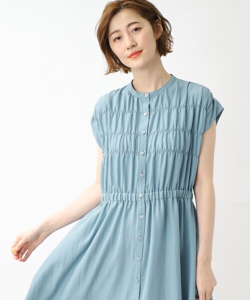 grove（グローブ）の「◆ハレの日も雨の日も楽しめる！撥水シャーリングワンピース（ワンピース・レディース・チャコールグレー/ライトブルー/カーキ・02/03/01/05/04）」の17枚目の写真