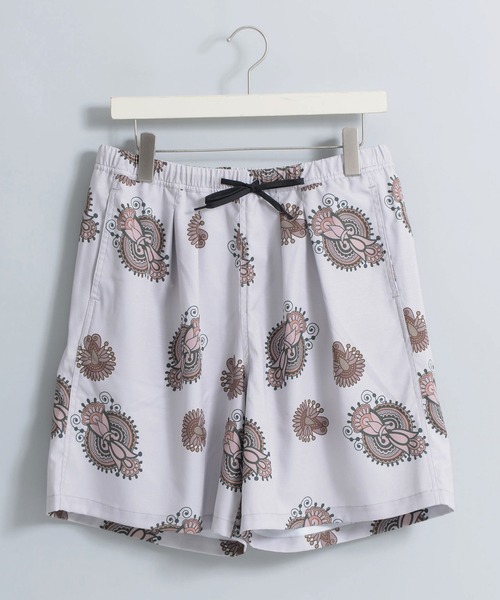 Revo.（レボ）の「Revo. スラブポリ 総柄プリント バギーショーツ / スプラッシュドット柄/ダマスクペイズリー柄 イージーパンツ（セットアップ対応）（その他パンツ・メンズ・ブラック系その他/カーキ/ブラウン系その他/ブラック/ナチュラル/グレー系その他・2/1）」の3枚目の写真