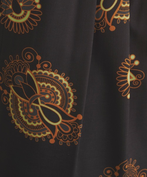 Revo.（レボ）の「Revo. スラブポリ 総柄プリント バギーショーツ / スプラッシュドット柄/ダマスクペイズリー柄 イージーパンツ（セットアップ対応）（その他パンツ・メンズ・ブラック系その他/カーキ/ブラウン系その他/ブラック/ナチュラル/グレー系その他・2/1）」の18枚目の写真