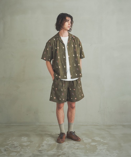 Revo.（レボ）の「Revo. スラブポリ 総柄プリント バギーショーツ / スプラッシュドット柄/ダマスクペイズリー柄 イージーパンツ（セットアップ対応）（その他パンツ・メンズ・ブラック系その他/カーキ/ブラウン系その他/ブラック/ナチュラル/グレー系その他・2/1）」の8枚目の写真