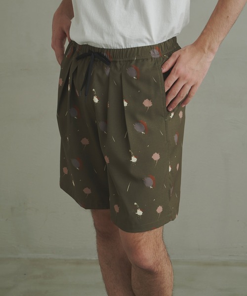 Revo.（レボ）の「Revo. スラブポリ 総柄プリント バギーショーツ / スプラッシュドット柄/ダマスクペイズリー柄 イージーパンツ（セットアップ対応）（その他パンツ・メンズ・ブラック系その他/カーキ/ブラウン系その他/ブラック/ナチュラル/グレー系その他・2/1）」の22枚目の写真